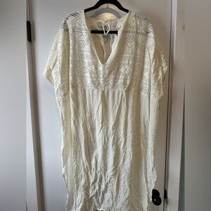 O’Neill brand cream swim suit cover up